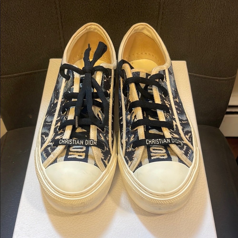 Christian Dior Black and White Sneakers - Picture 1 of 4